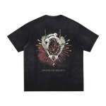Swan Of Hearts Vintage Washed Hand-Frayed