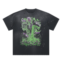 Pour Up Or Die Sun Faded Splatter Shirt
