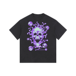 (Purple) 8 Ball Skull Vintage Washed Oversized