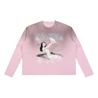 Sweet Things Unisex Vintage Wash Layered T-Shirt